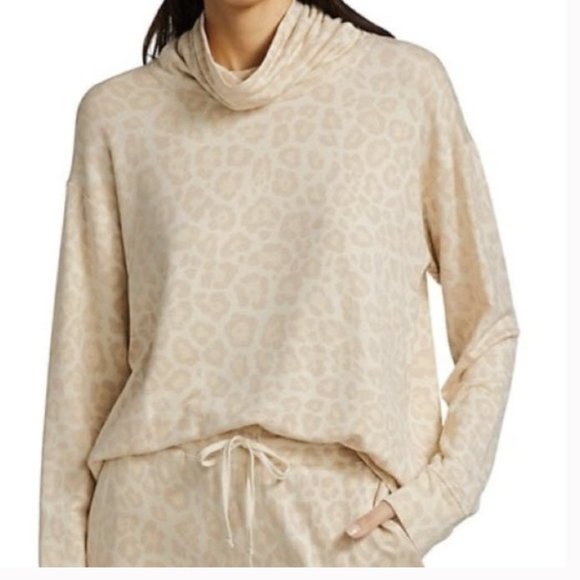 🆕️⛅NWT Splendid Leopard Print Sweatshirt - Picture 1 of 6